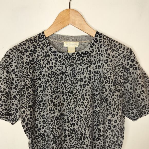 Vintage Pierre Cardin Lambswool Sweater Animal Print - Picture 3 of 8